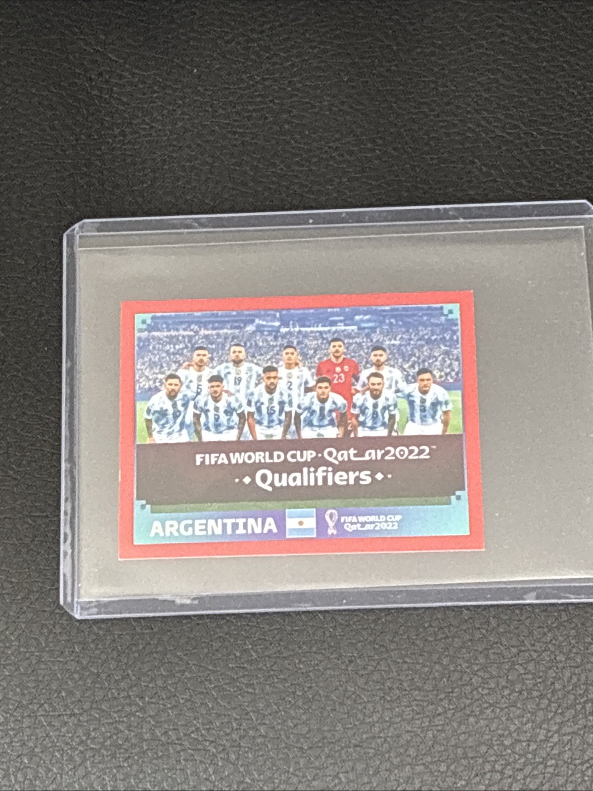 2022 Panini FIFA World Cup Qatar Sticker Argentina Team Rare Red Border #ARG1