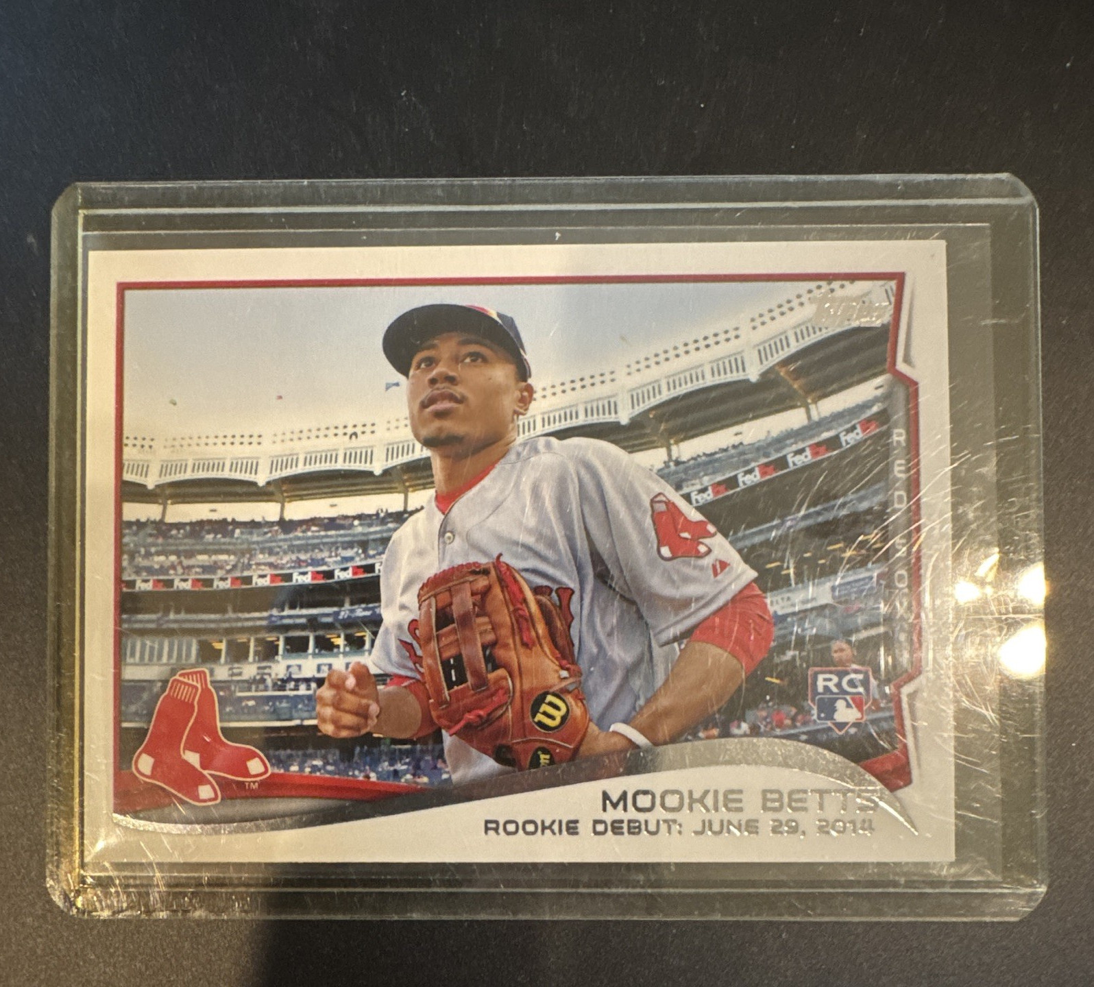Topps 2014 Update Series Mookie Betts Rookie Debut Red Sox Card #US-301