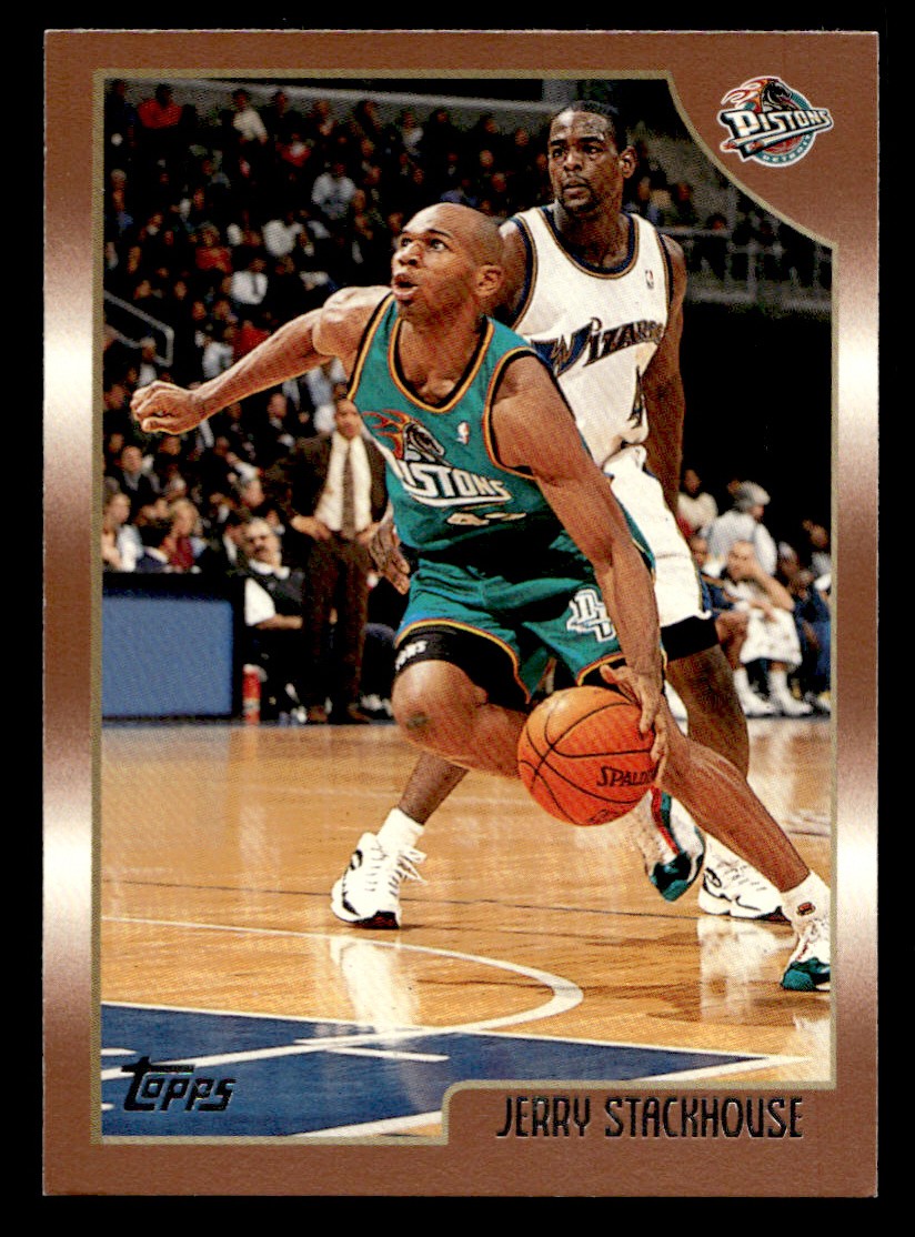 1998-99 Topps – Jerry Stackhouse #10 Basketball Sports Card Raw Trading Card