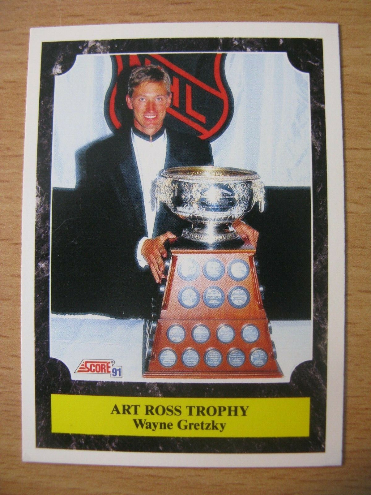 Wayne Gretzky Los Angeles Kings 1991-92 Score Art Ross #317 American version