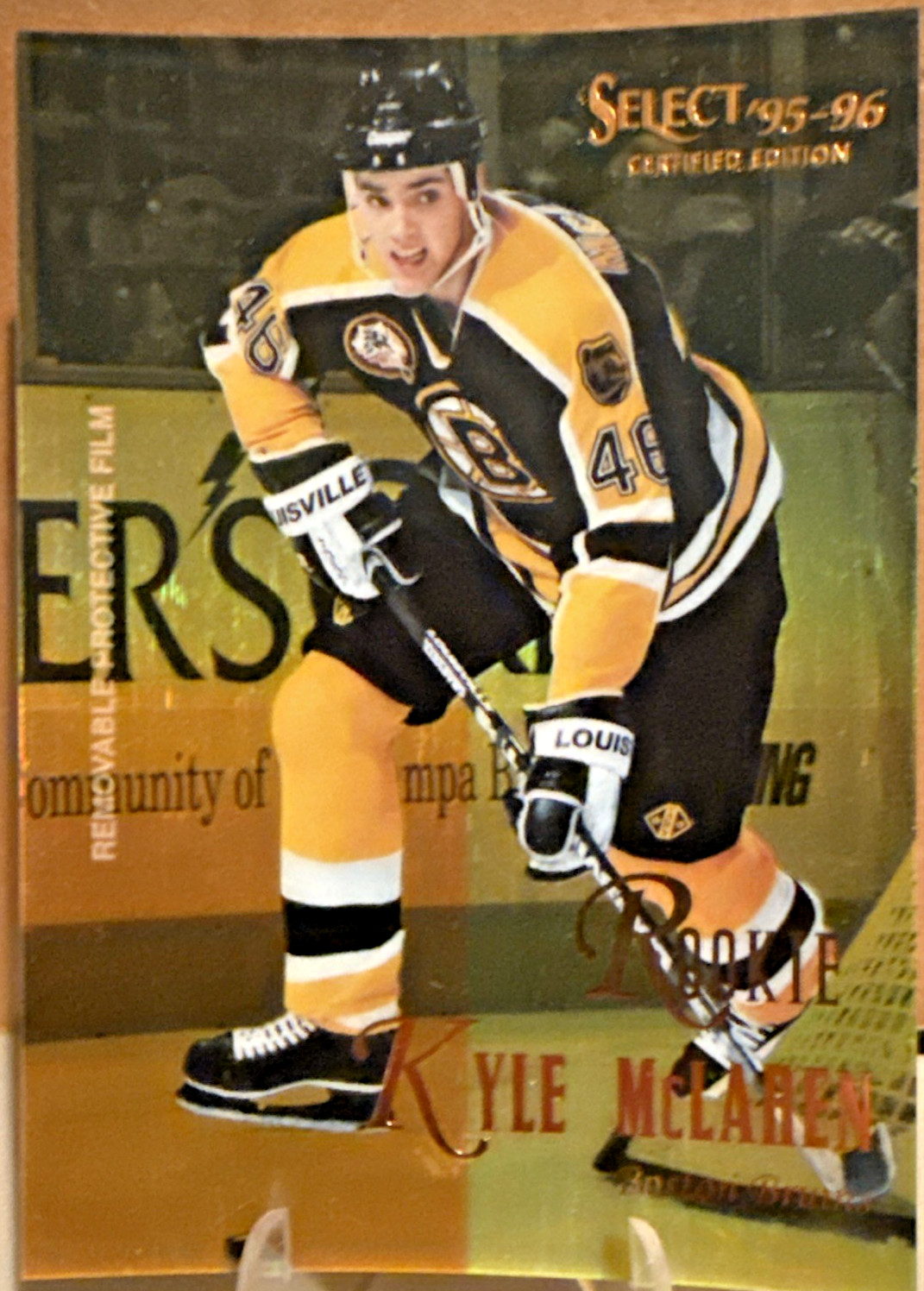 1995-96 Select Certified #139 Mirror Gold Kyle McLaren Bruins RC