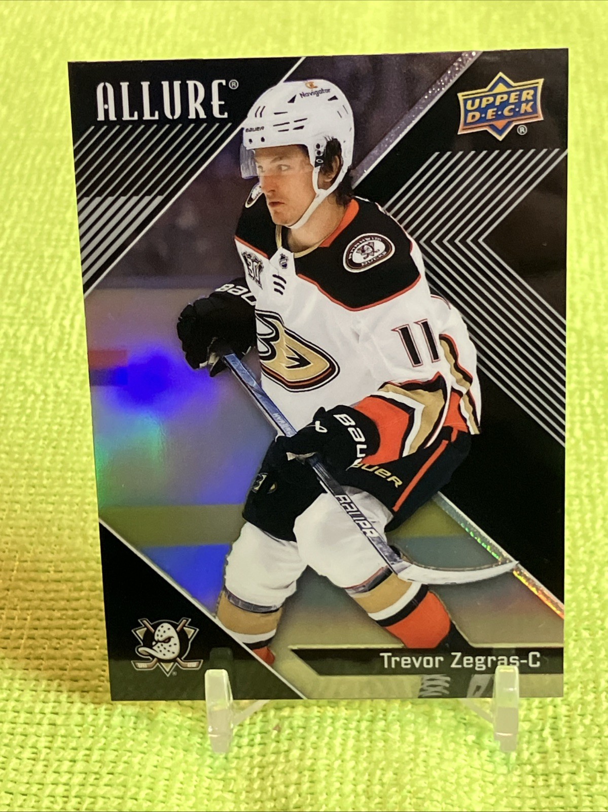 Trevor Zegras 2024-25 Allure Hockey #11 BLACK RAINBOW – Anaheim Ducks