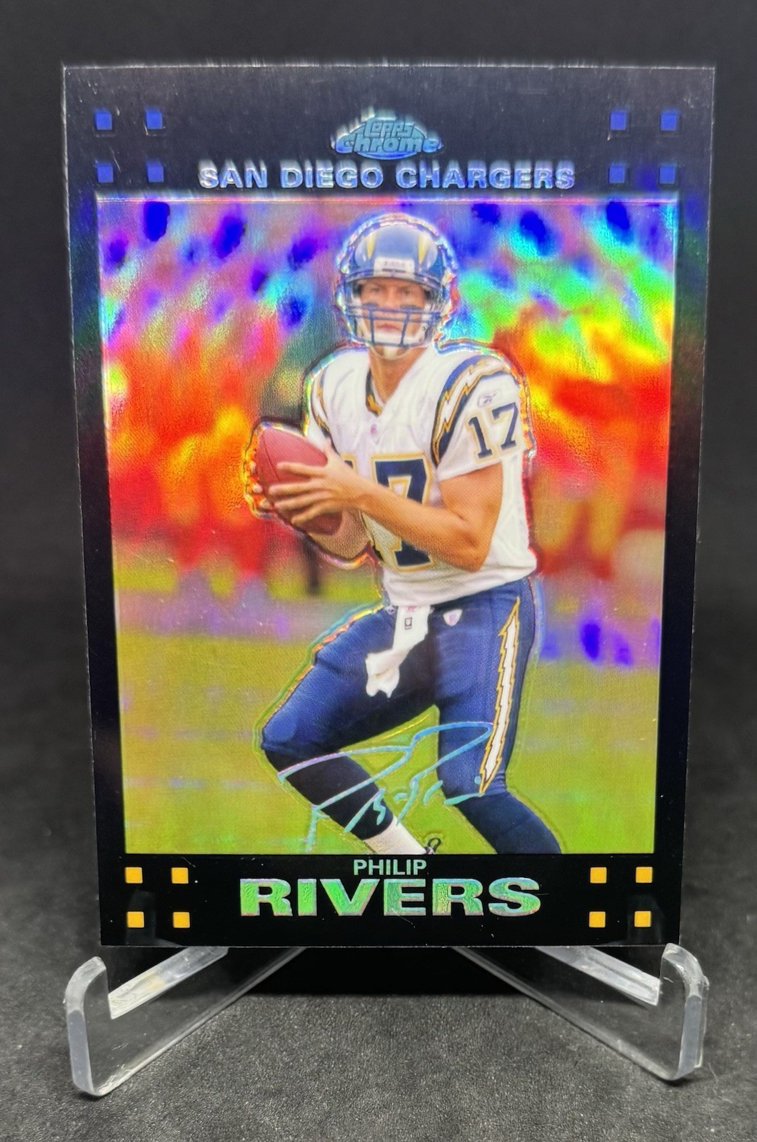 Phillip Rivers 2007 Topps Chrome REFRACTOR #TC8 NC State San Diego Chargers