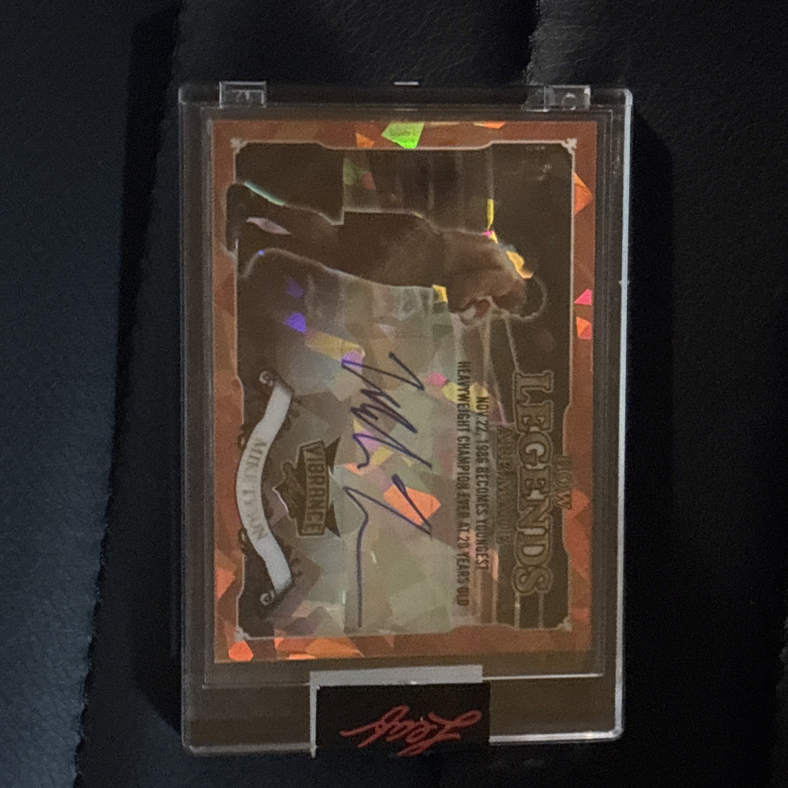 2022 Leaf Vibrance Mike Tyson Auto Autograph Boxing Card Factory Sealed World Ch
