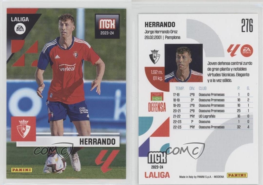 2023-24 Panini Megacracks La Liga EA Sports Jorge Herrando #276 Rookie RC 0w77