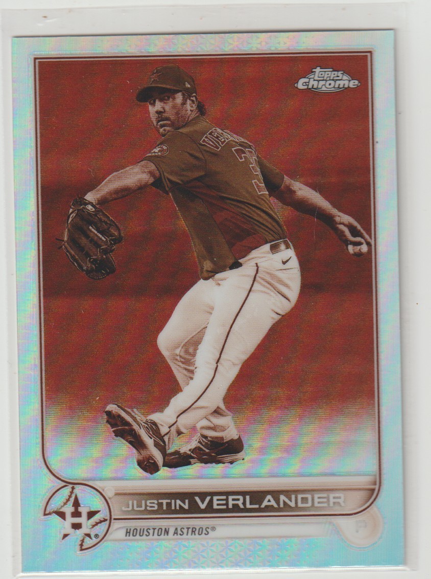2022 Topps Chrome – Justin Verlander #87 Sepia Refractor Astros