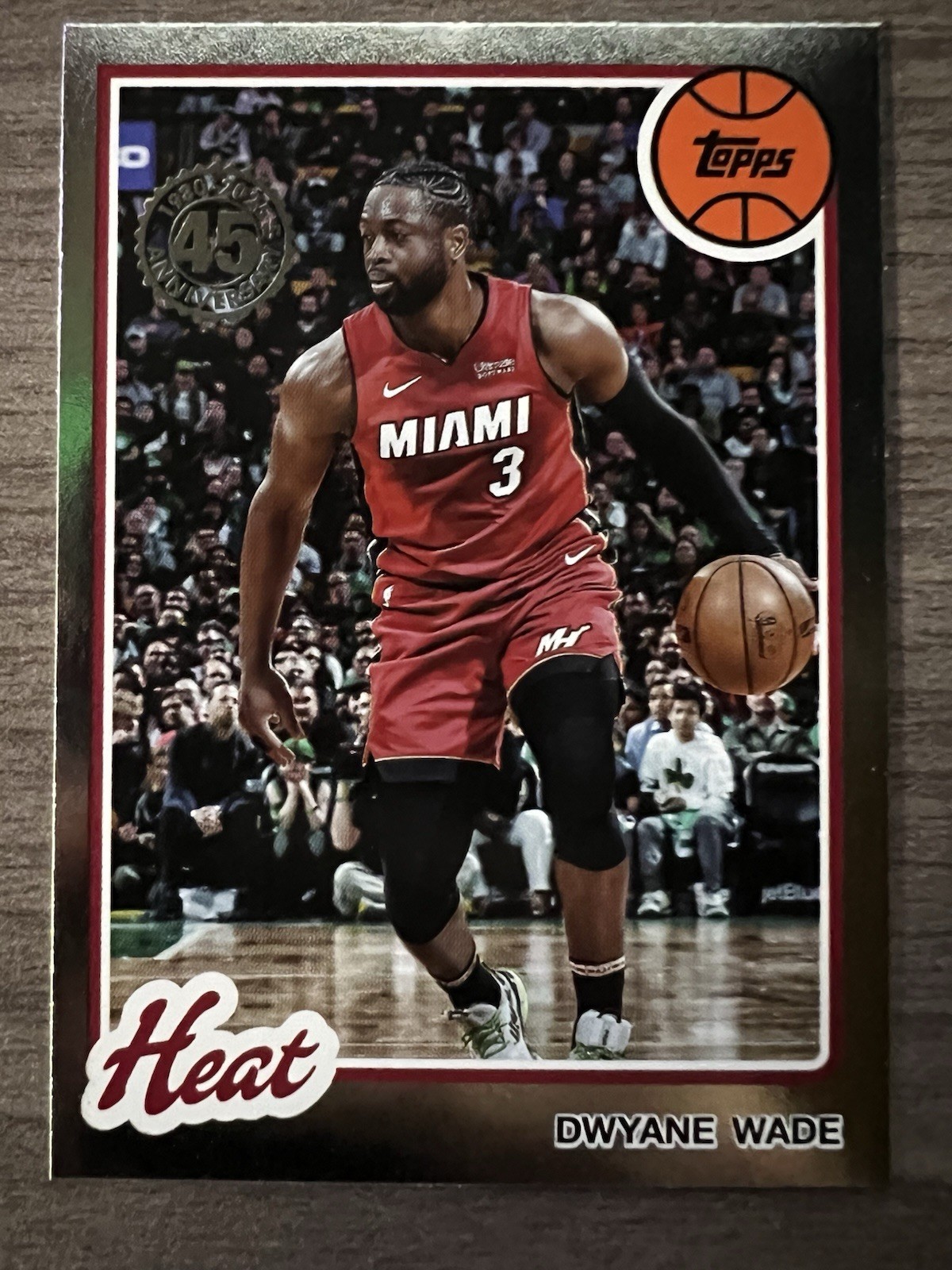 2025-26 Topps Flagship Basketball Dwyane Wade 45th Anniversary Foil #80BK-5 Heat