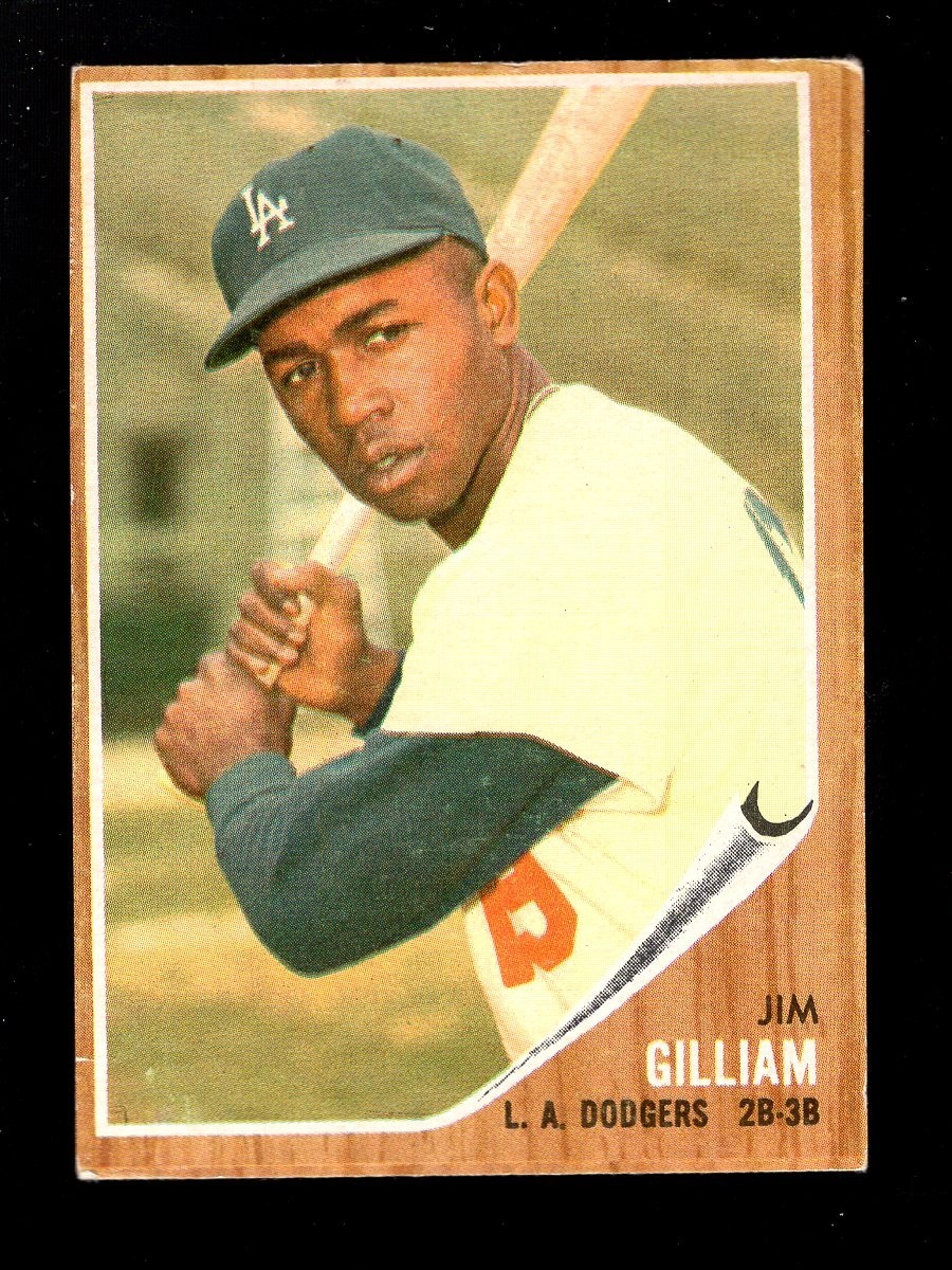 1962 TOPPS #486 JIM GILLIAM DODGERS 2A