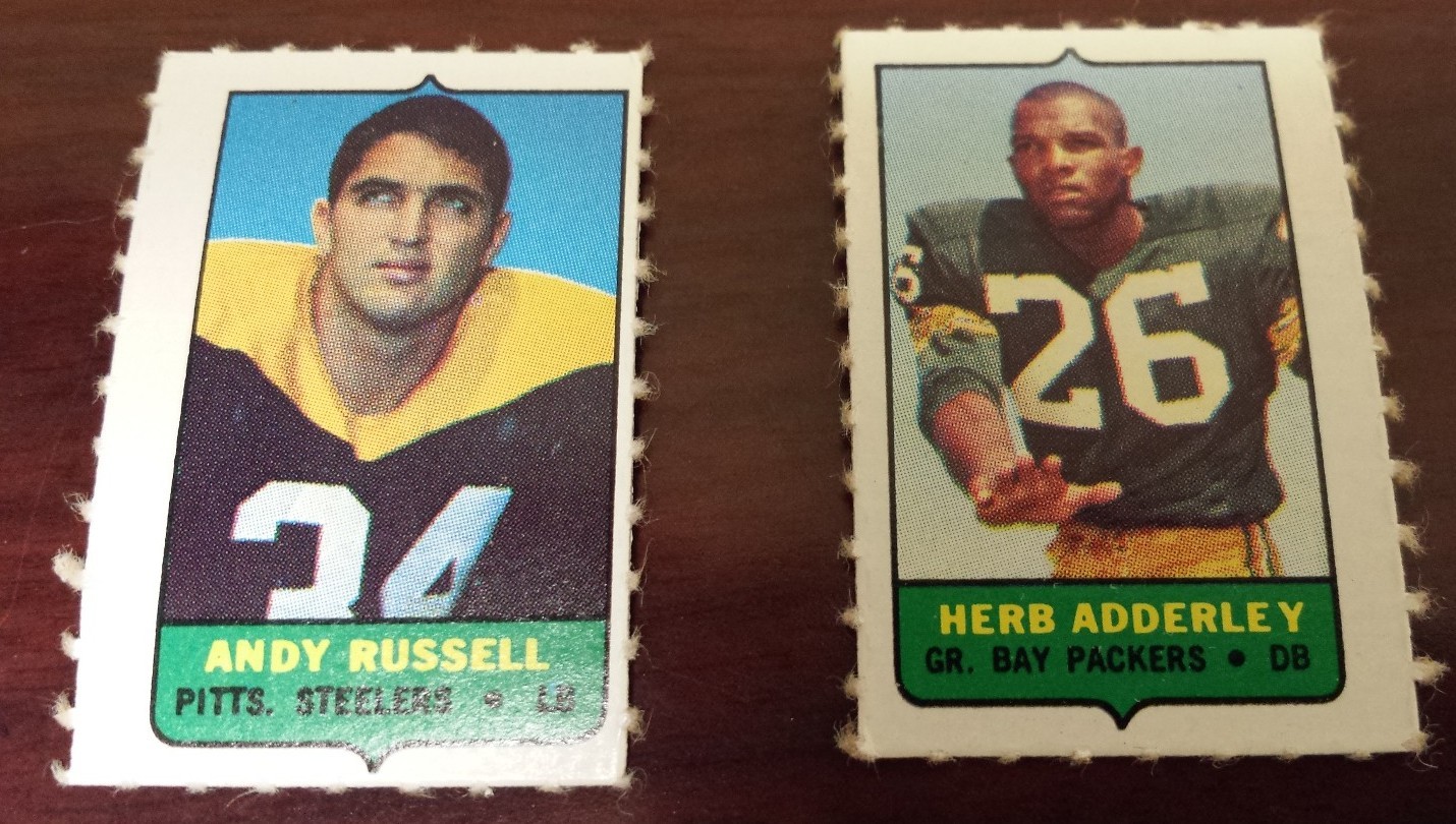 1969 Topps FOOTBALL Four-in-one STARS (4 in 1) for sale $1.99 each SEE LIST