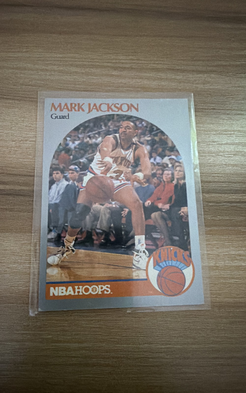 1990-91 NBA Hoops – Mark Jackson #205 “Famous” People in Background