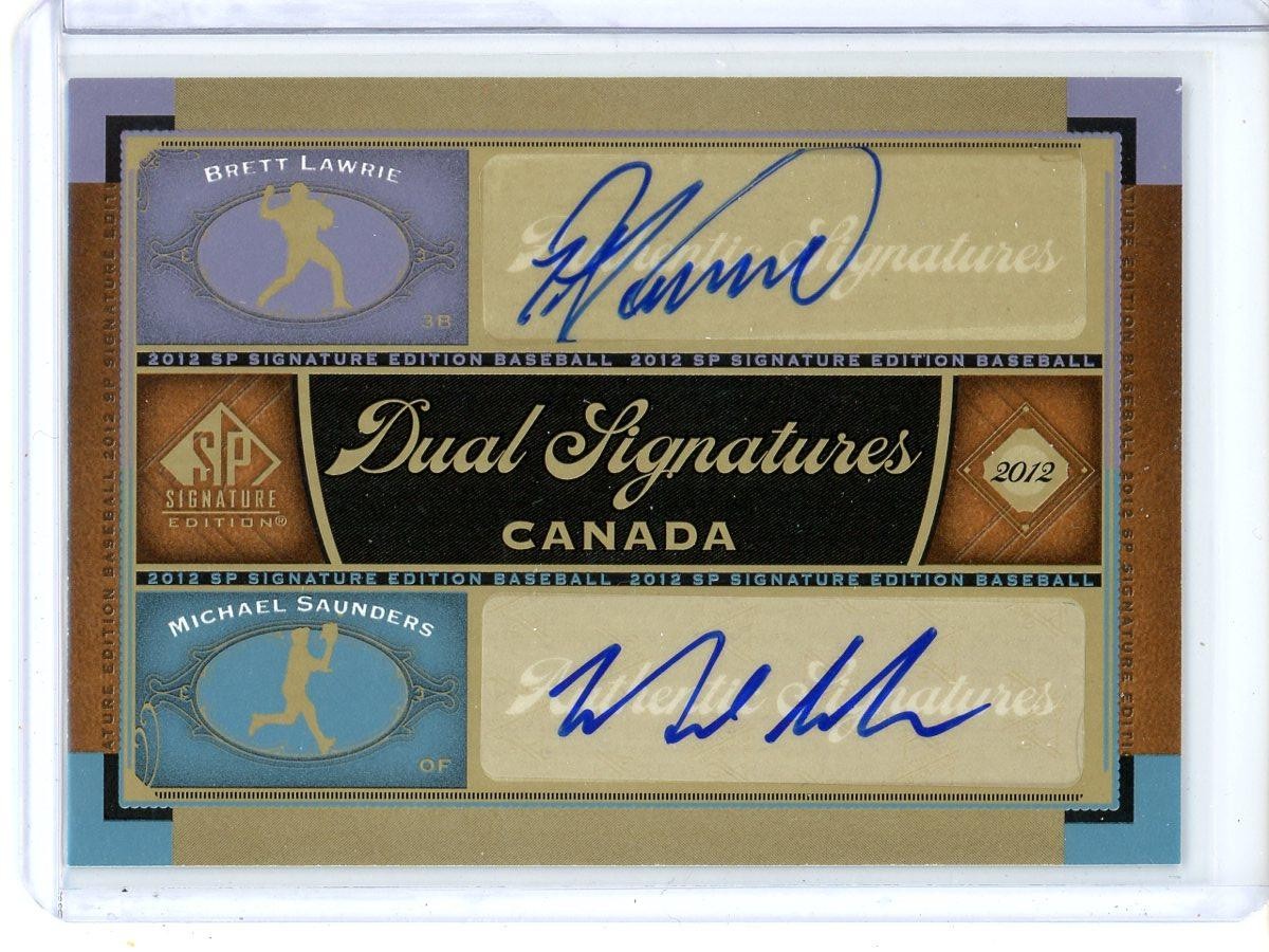 Brett Lawrie / Michael Saunders Dual Auto Canada 2012 SP Signature Edition #CAN1