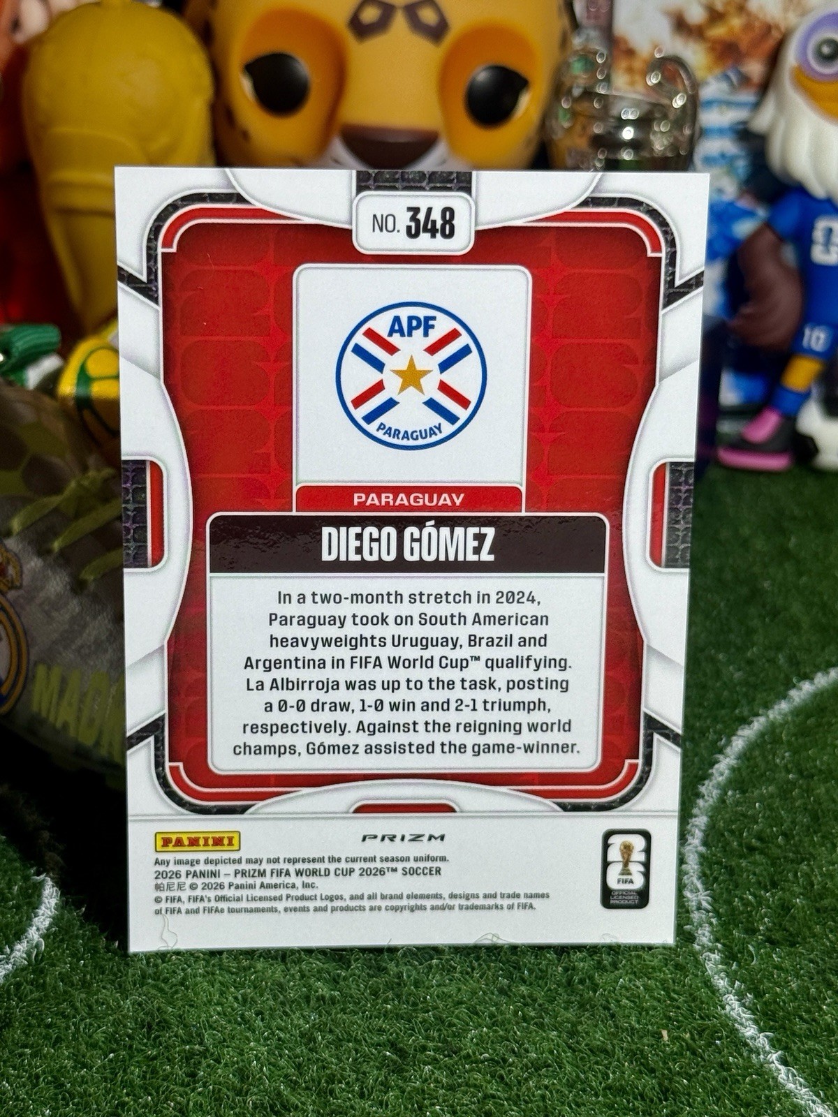 Panini Prizm Diego Gómez Paraguay Parallel/Variety #348 2026 FIFA World Cup