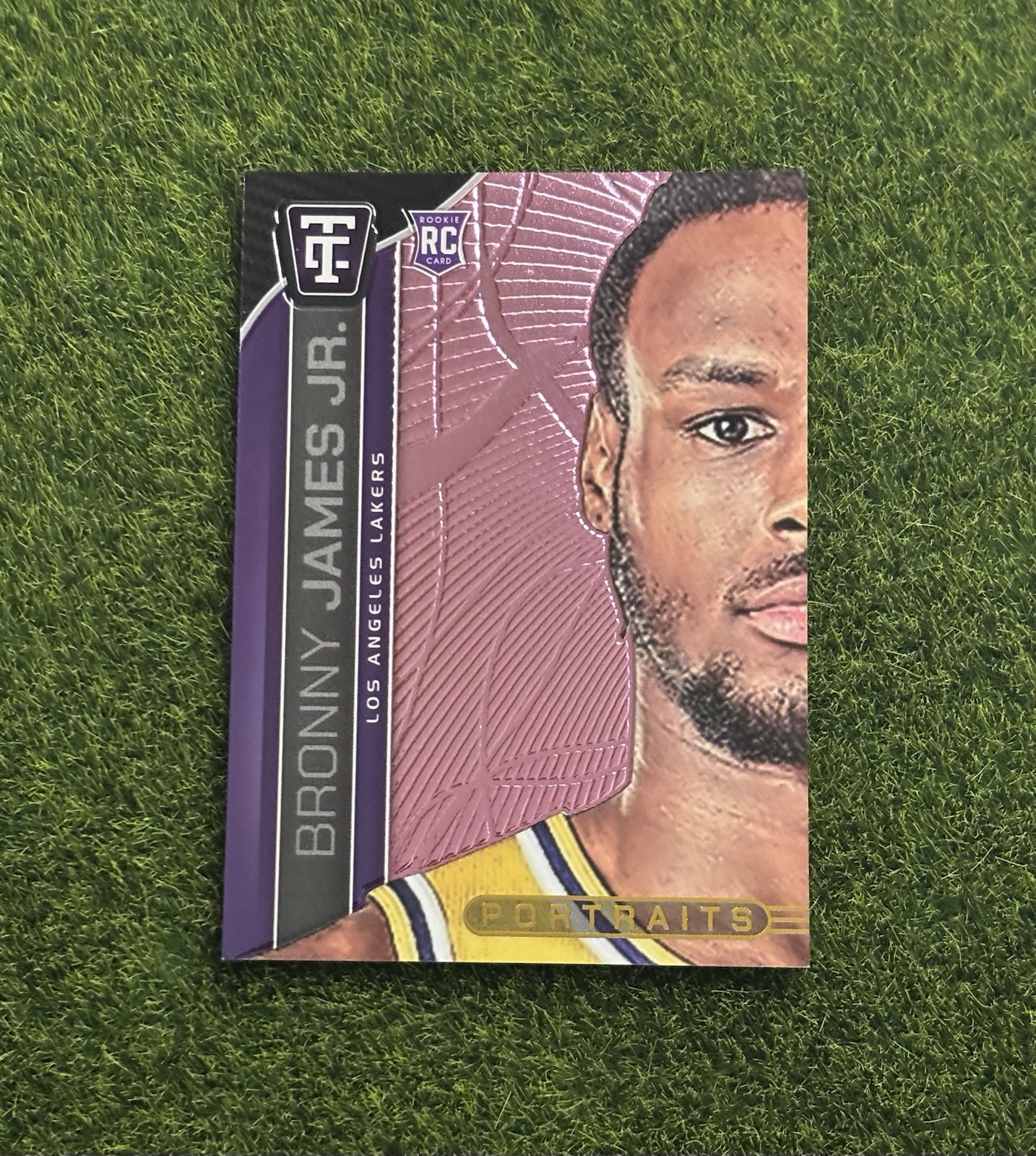 2024-25 Totally Certified Portraits Pink Bronny James #11 #’d /199 Rookie RC