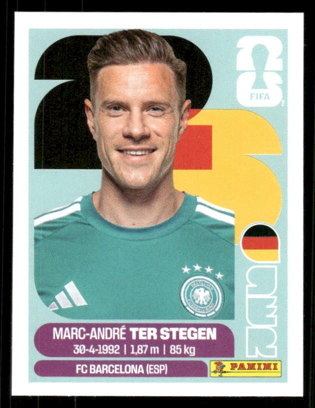 2026 USA Fifa World Cup Panini Sticker MARC ANDRE TER STEGEN Germany GER2