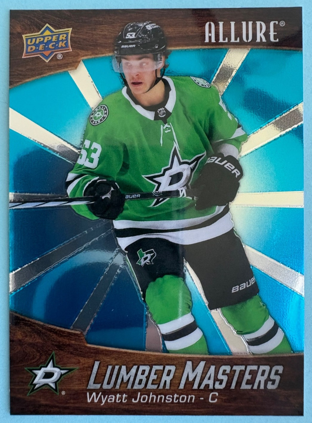 2023-24 Upper Deck Allure Hockey Lumber Masters #LM-14 Wyatt Johnston