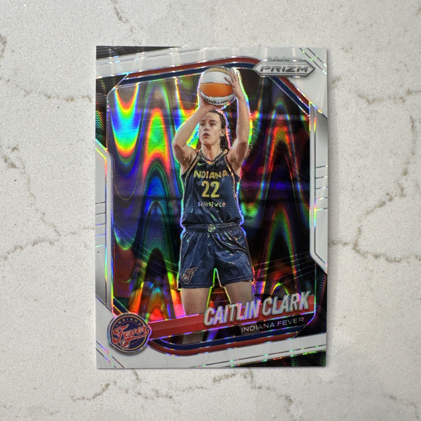 2025 Prizm WNBA – Caitlin Clark #22 – White Seismic Prizm – Indiana Fever