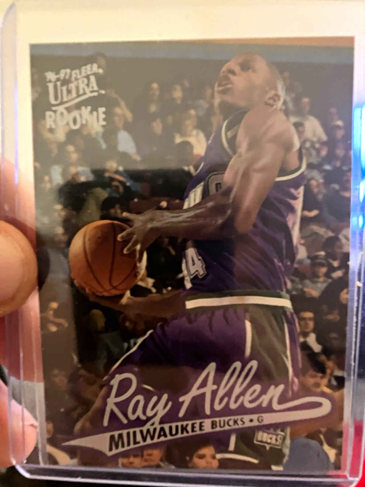Fleer Ultra 1996-97 Ray Allen Milwaukee Bucks Rookie Card #60 NBA