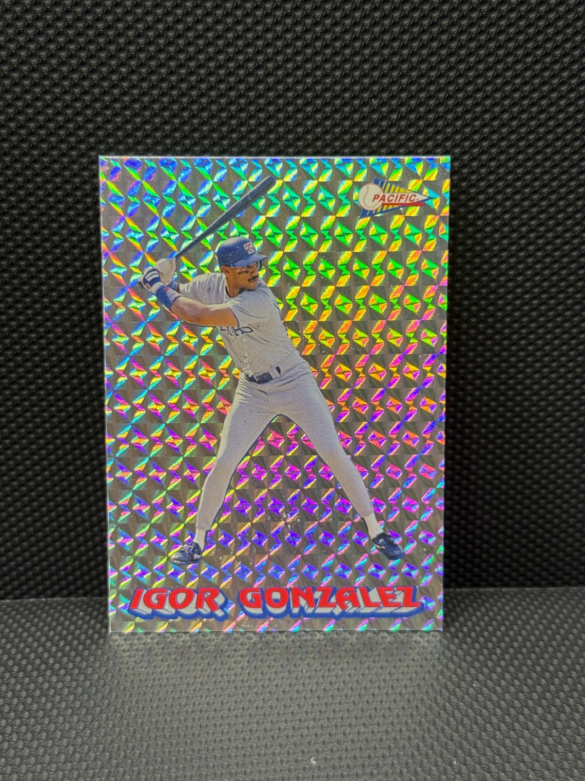 1993 Pacific Juan Igor Gonzalez #14 Prism Spanish Insert Rangers