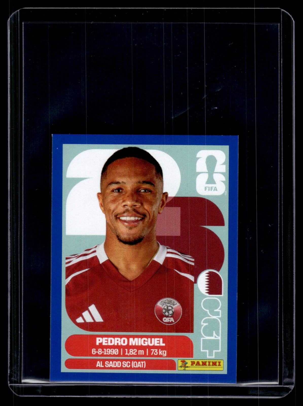 Pedro Miguel 2026 Panini FIFA World Cup Stickers Blue Card #QAT7