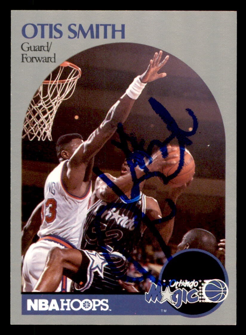 1990 Hoops Basketball #221 Otis Smith Signed Autograph (no COA) *d3