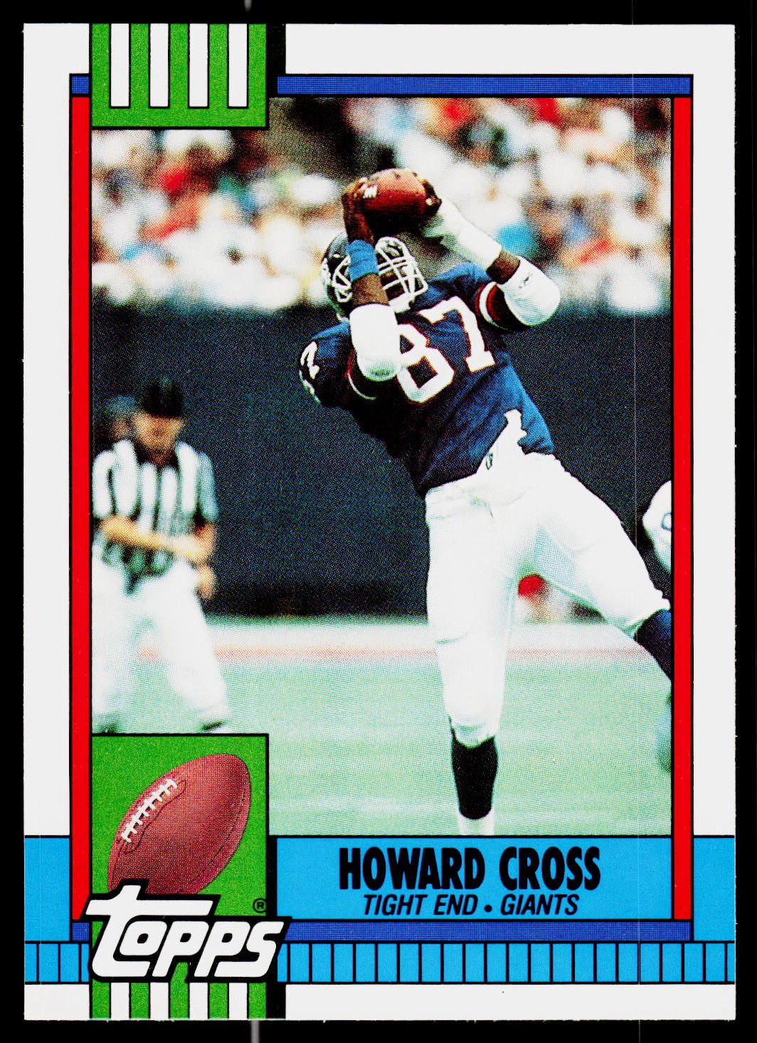 Howard Cross, 1990 Topps Traded, #102T, New York Giants, RC