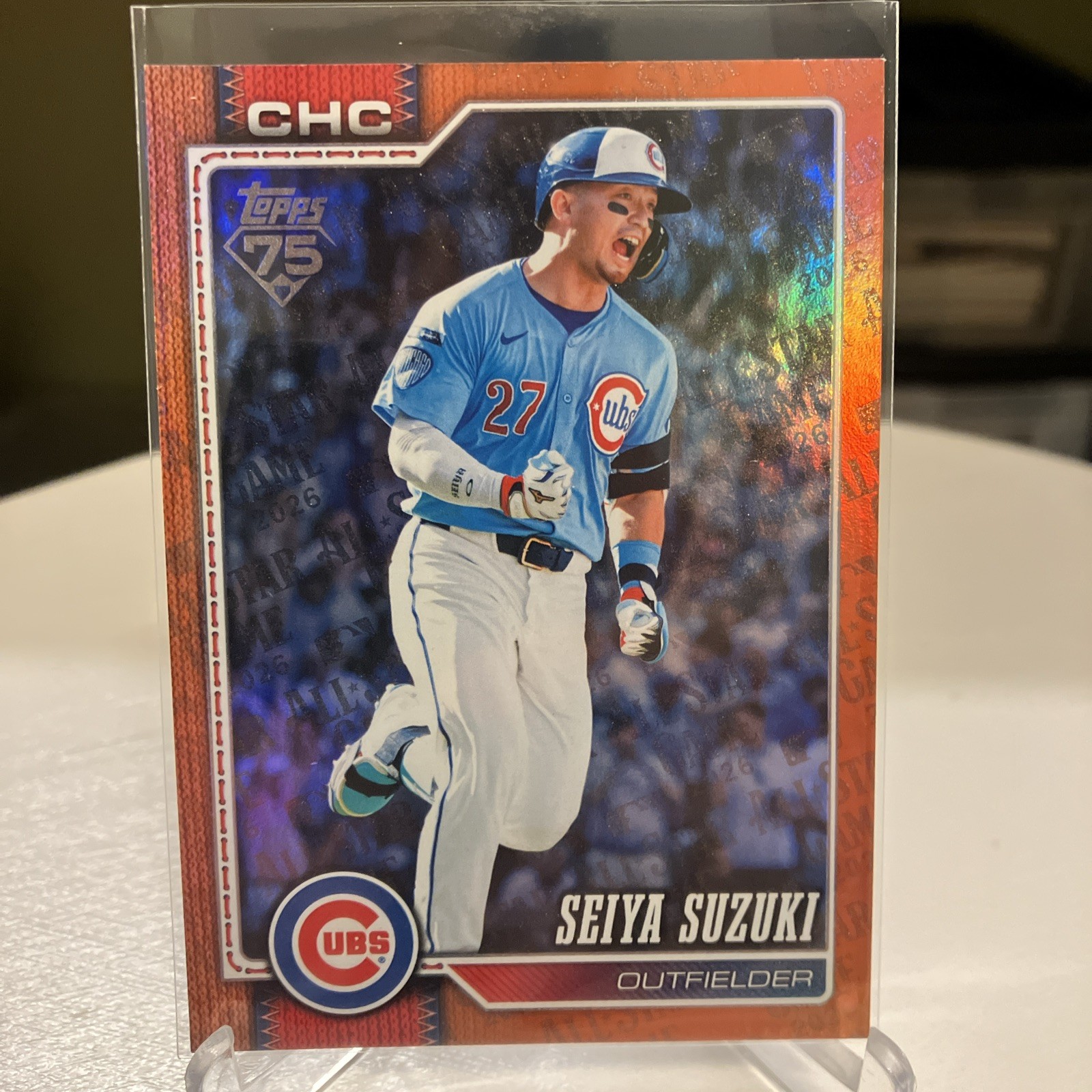 Seiya Suzuki 2026 Topps Series 2 Orange Foil All Star Game /25 SSP – Cubs #685
