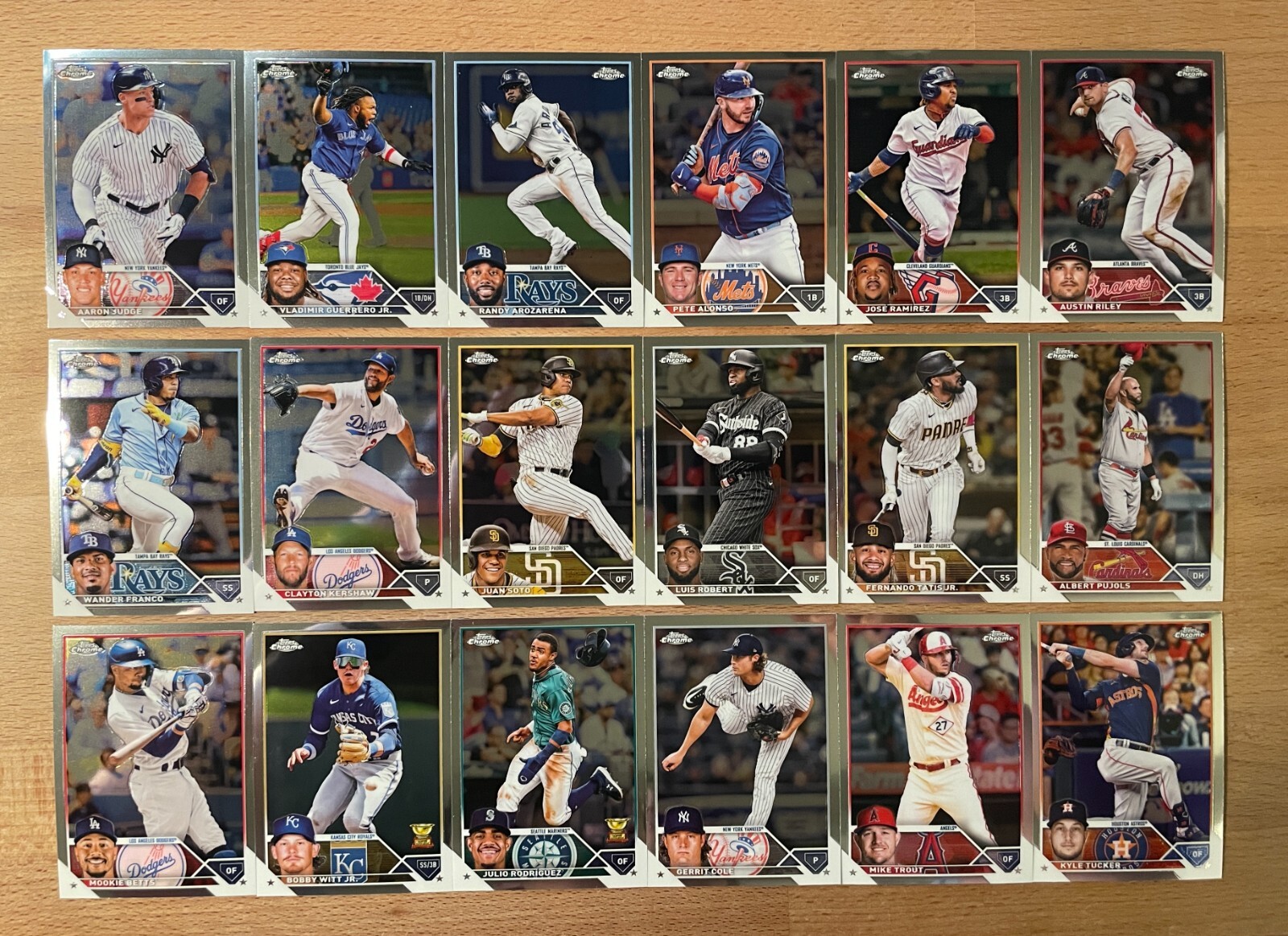 2023 Topps Chrome MLB Baseball Rookies & Veterans #1-220 | You Pick!