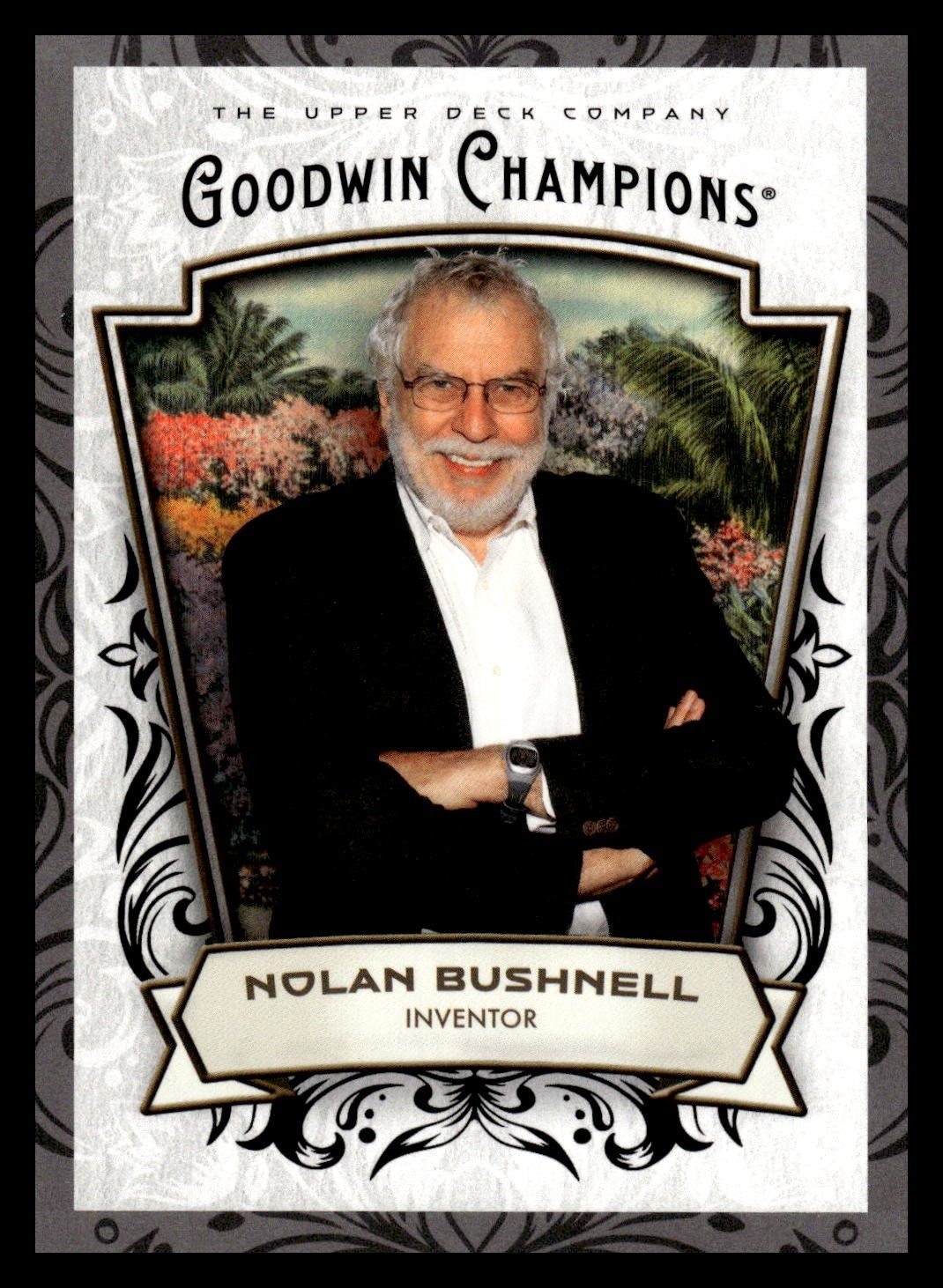2026 UD Goodwin Champions Black Glossy 36 Nolan Bushnell, Pop Culture