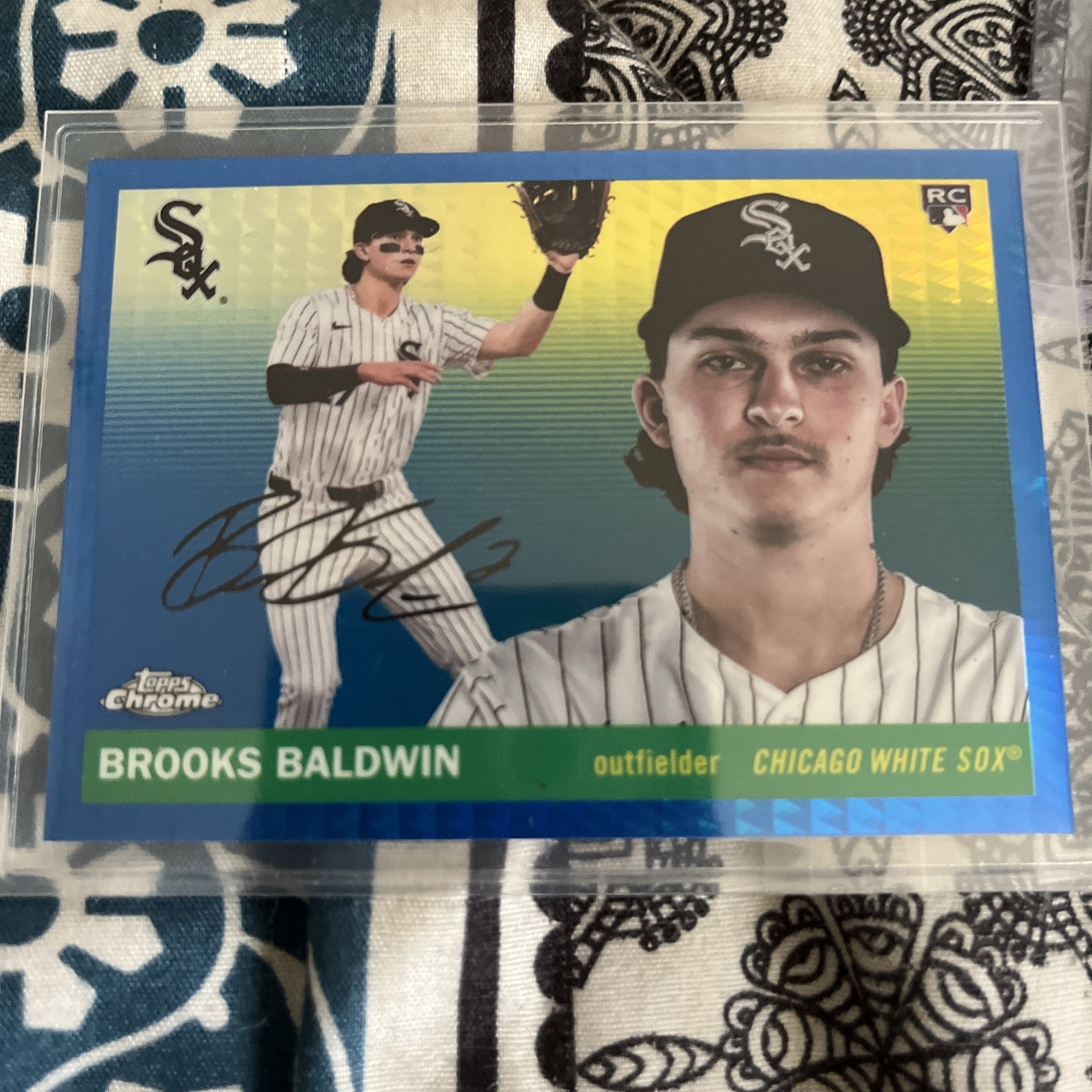 2026 Topps Platinum Brooks Baldwin No.252 Blue Refractor RC Facsimile Auto