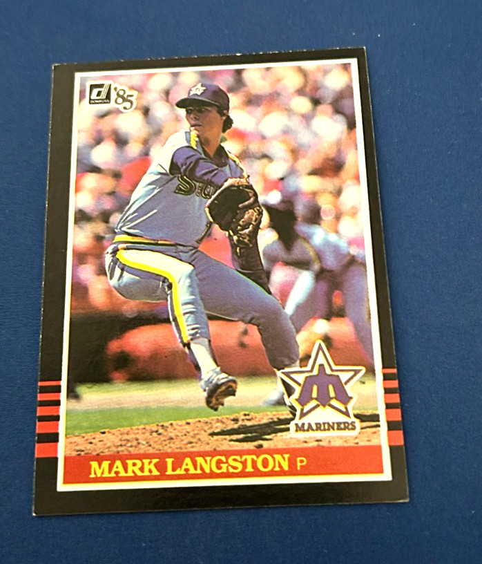 1985 Donruss Baseball Mark Langston Rookie Card #557 Set Break NM