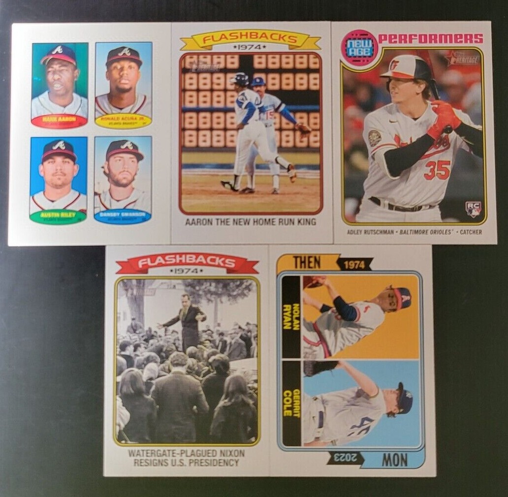 2023 Topps Heritage INSERTS with Rookies You Pick the Card