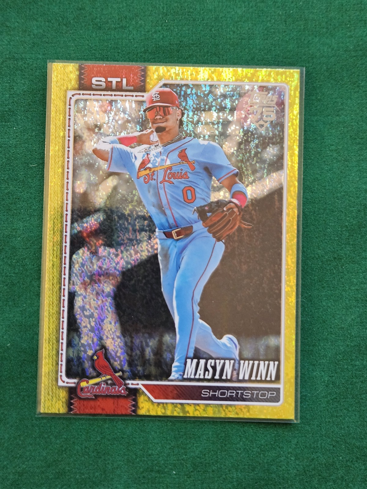 2026 Topps #526 Masyn Winn Yellow Holo Foil #/399