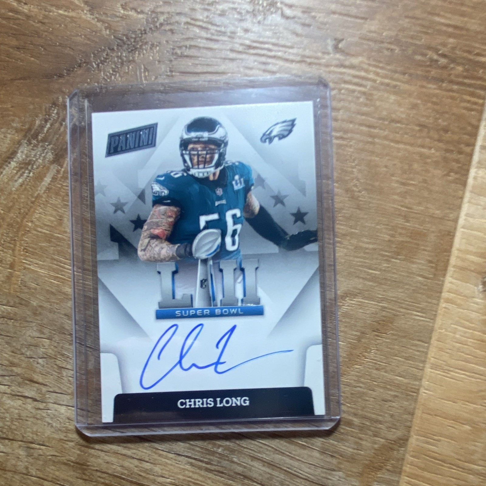 Panini 2015-22 Multi-Product Super Bowl Signatures Chris Long Auto #SBLII-CL