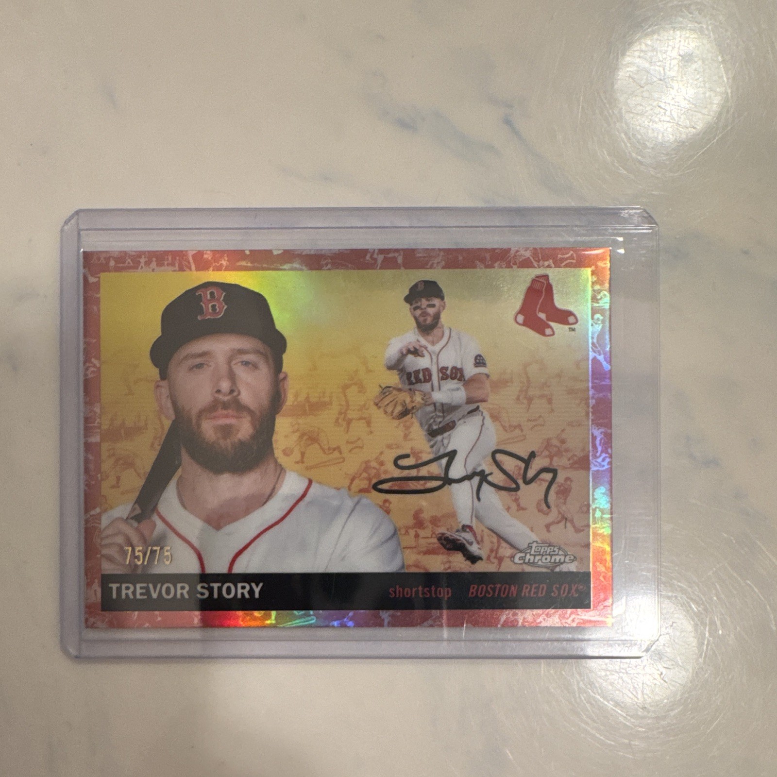 2025 topps chrome platinum Trevor story 75/75 #42