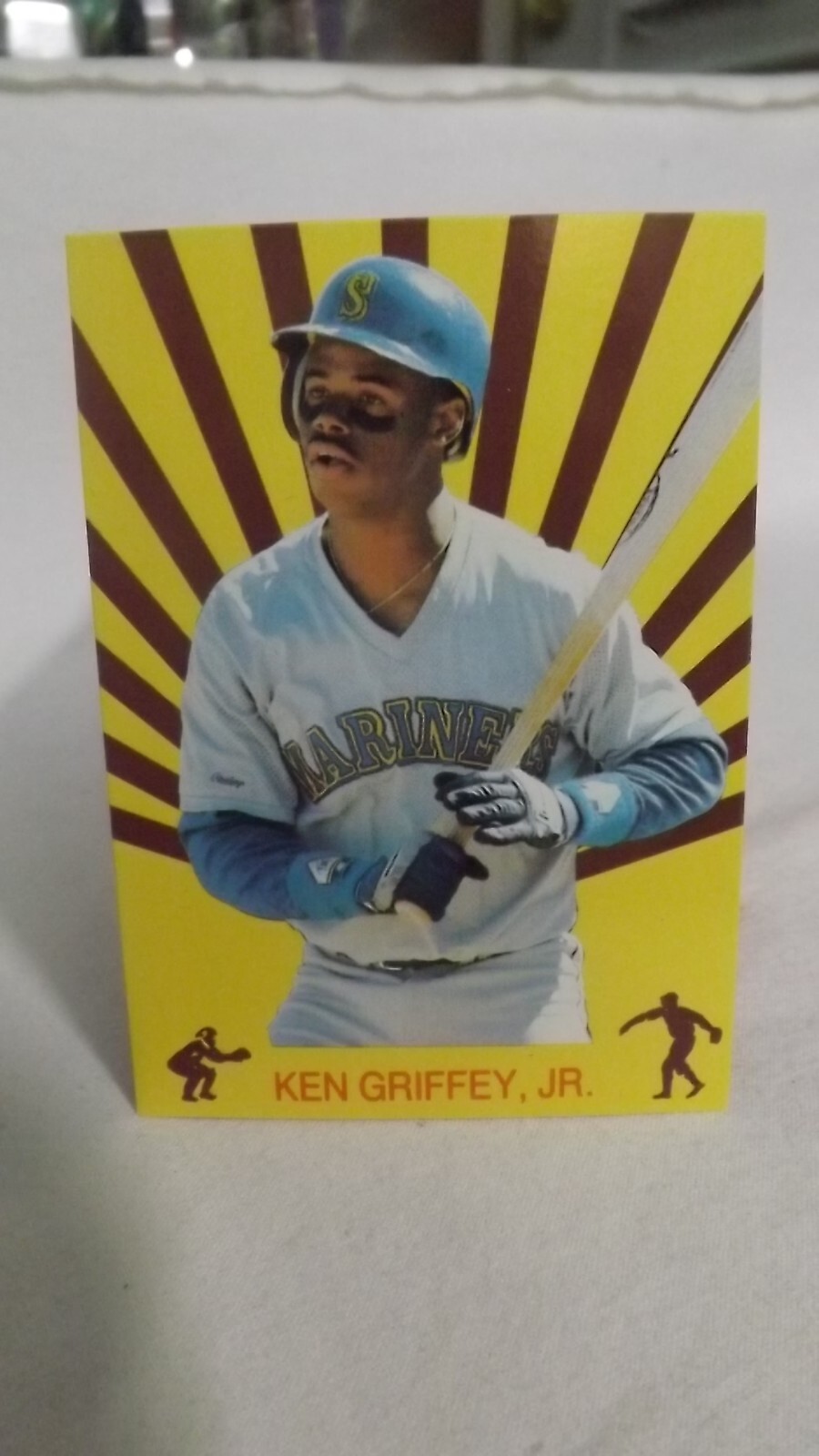 Ken Griffey Jr. Seattle Mariners Unbranded Yellow Baseball Trading Card