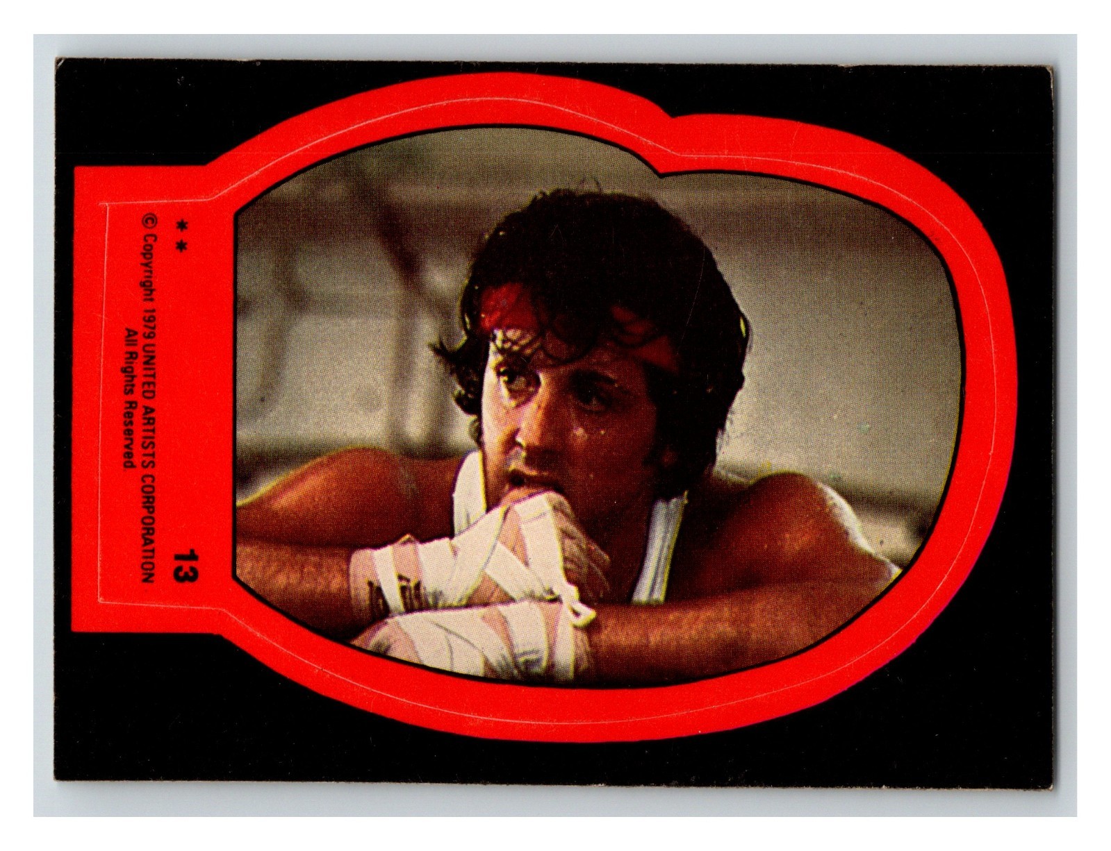 1979 Topps Rocky II Sticker #13 Rocky Balboa Stallone Italian Stallion