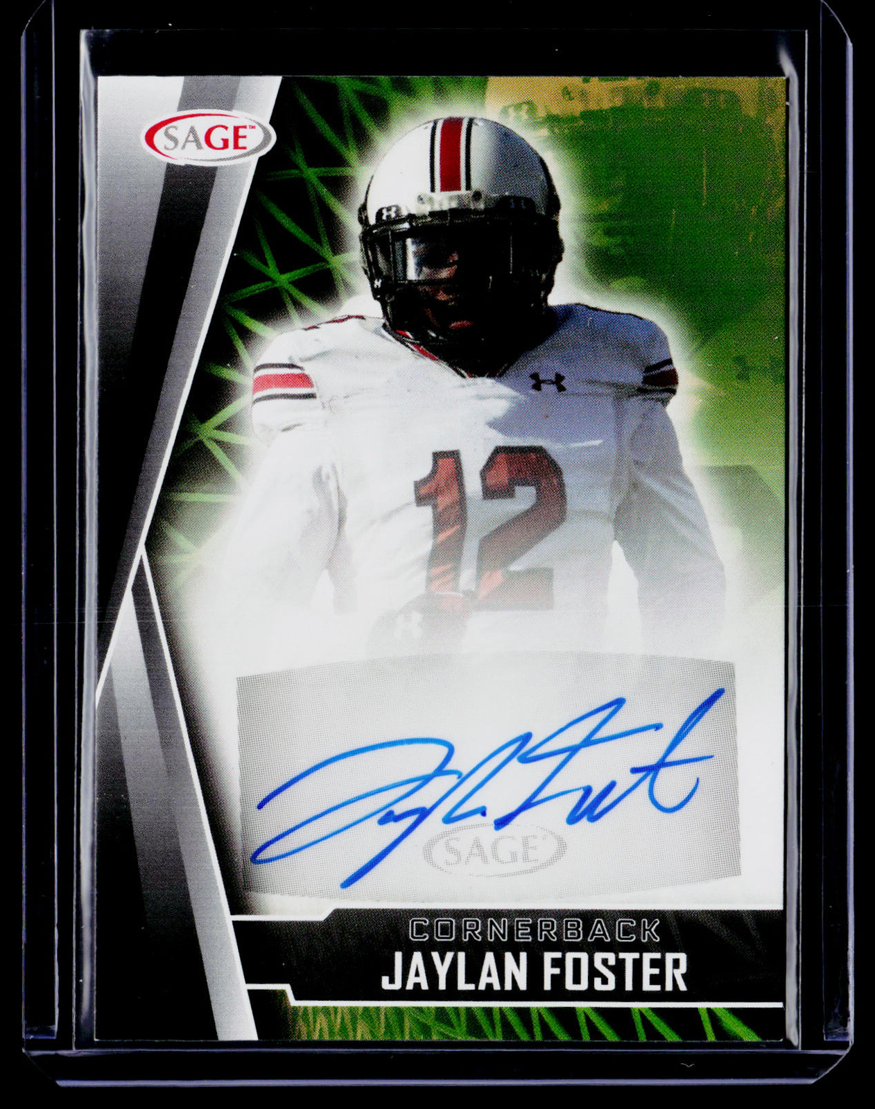 2022 SAGE #A-JF Jaylan Foster Autographs Black