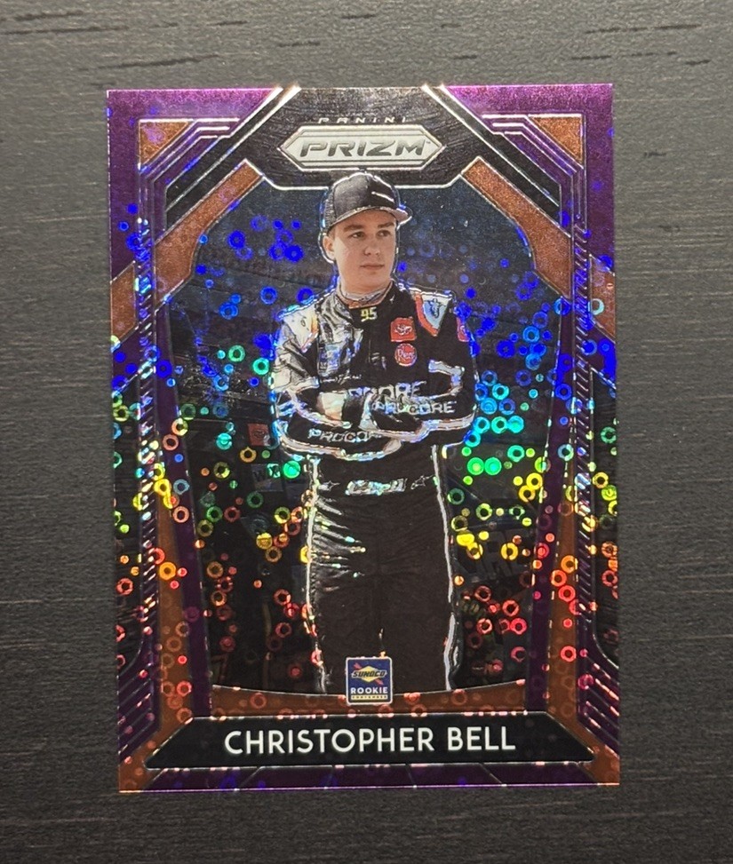 2020 Panini Prizm Purple Disco Rookie Christopher Bell #22 RC #68/75