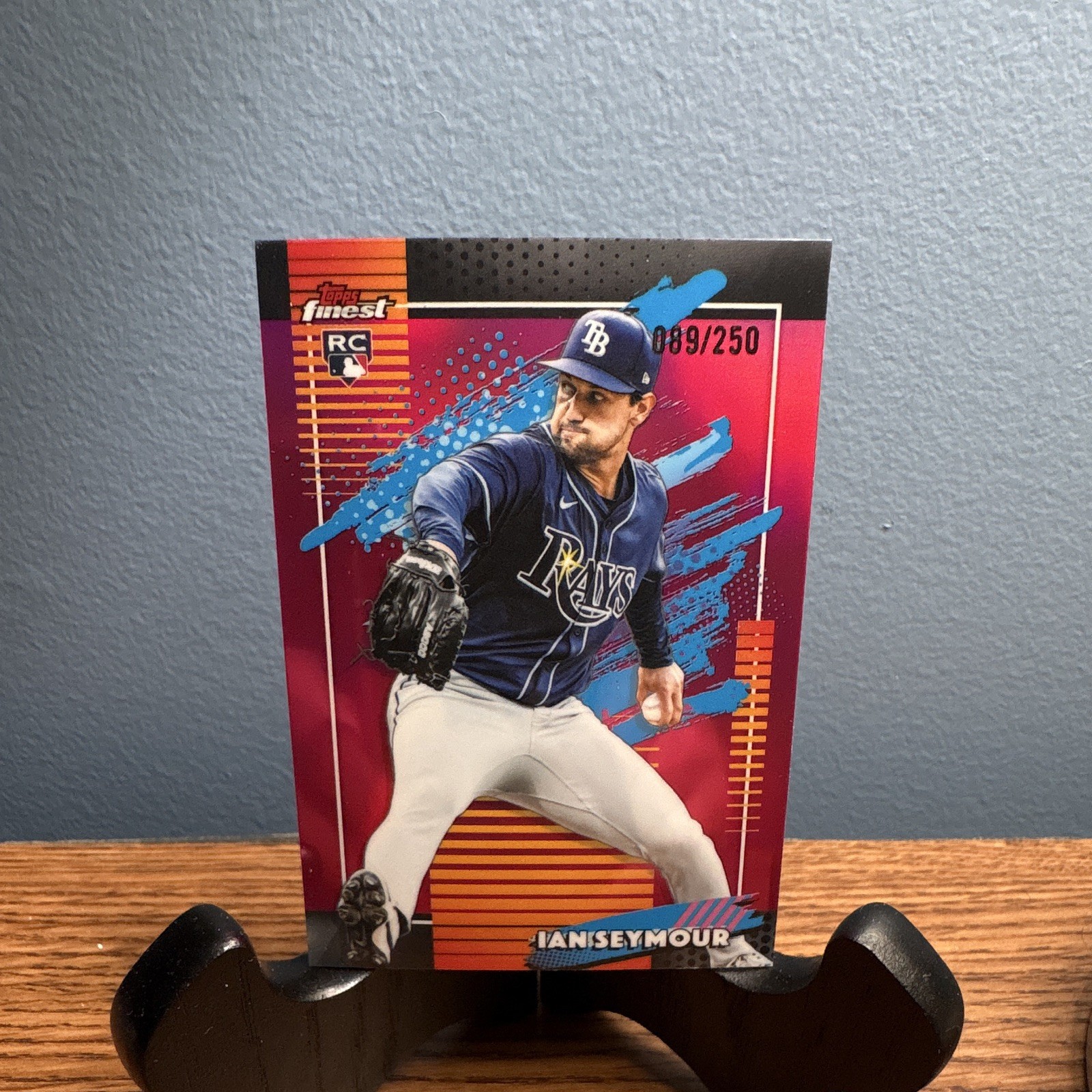 Topps Finest 2026 Pink Mini-Diamond Uncommon Ian Seymour Tampa Bay Rays /250
