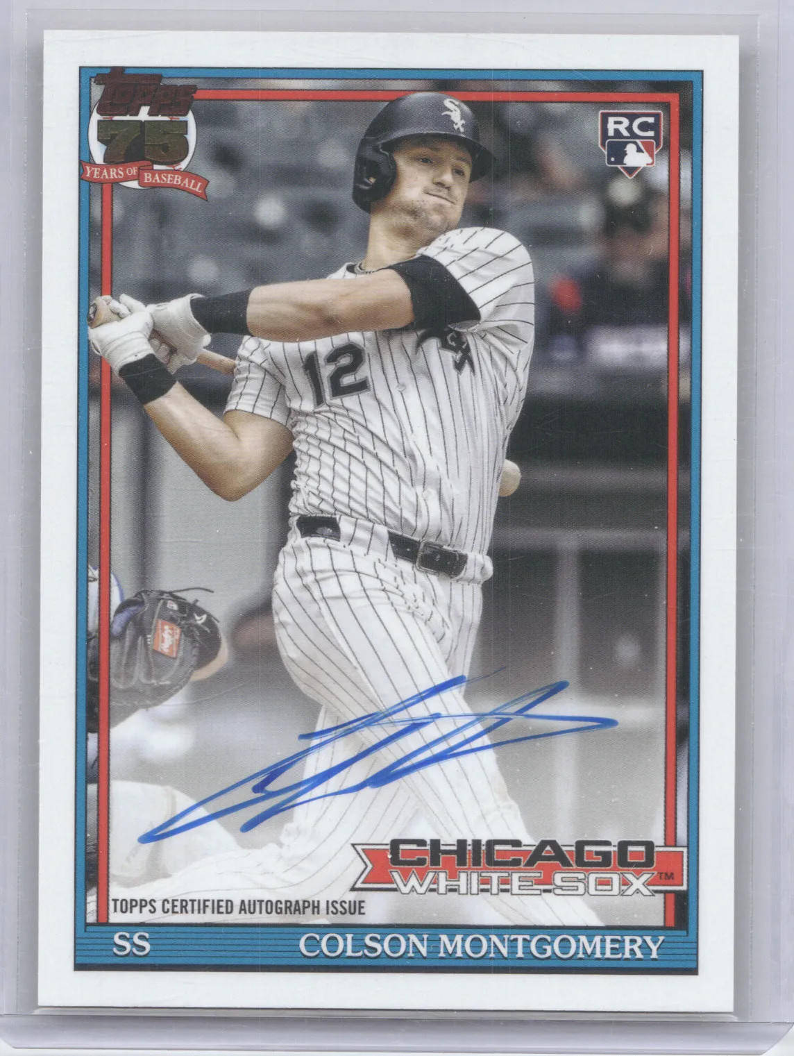 2026 Topps 1991 Topps Baseball Autograph Card Colson Montgomery #91A-COM RC