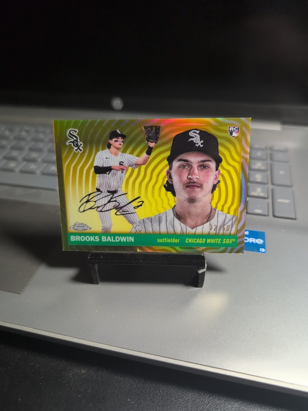 2025 Topps Chrome Platinum – Brooks Baldwin RC SSP Yellow Vibration /50