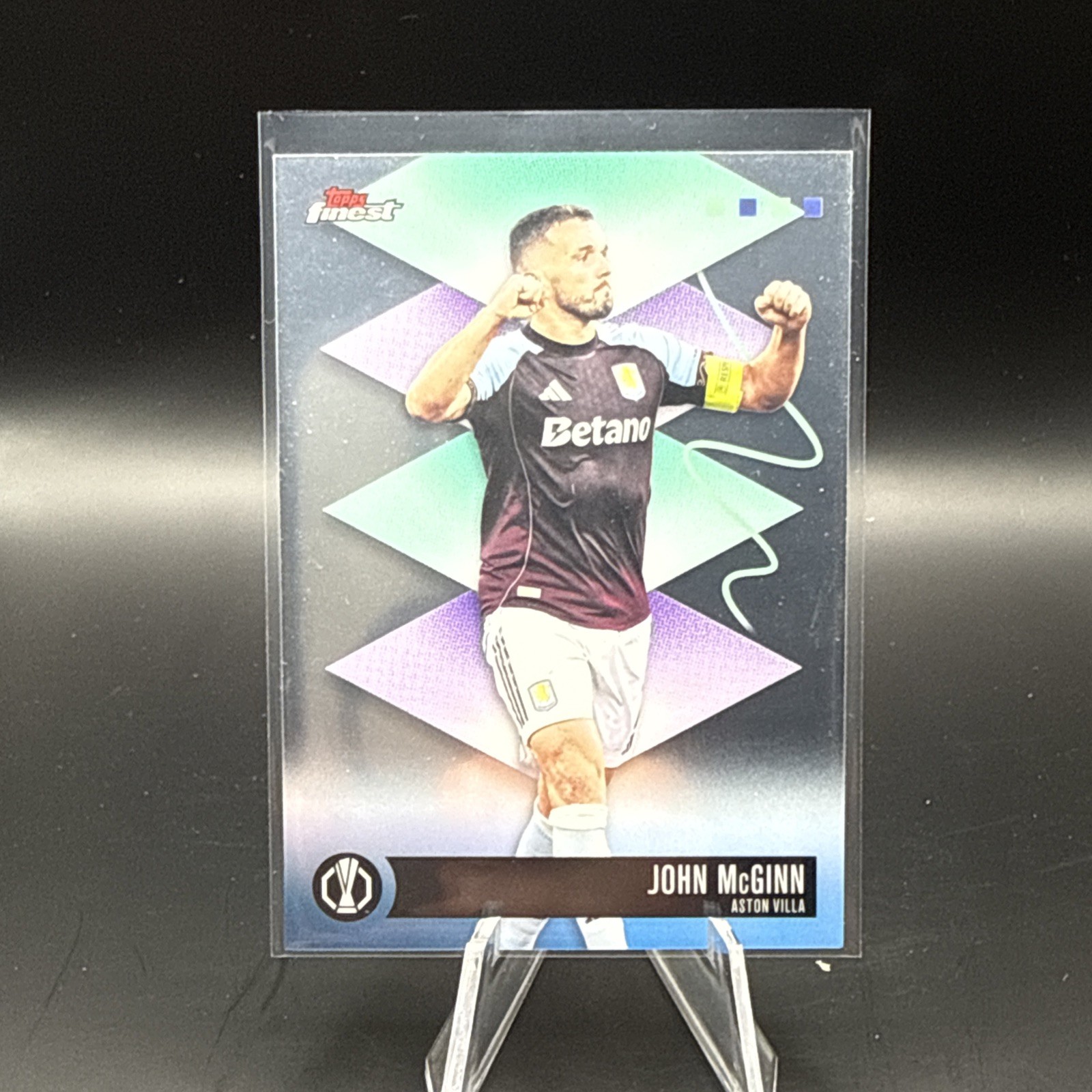 2026 Topps Finest UEFA CC John McGinn Rare Card #500 Aston Villa Scotland WC