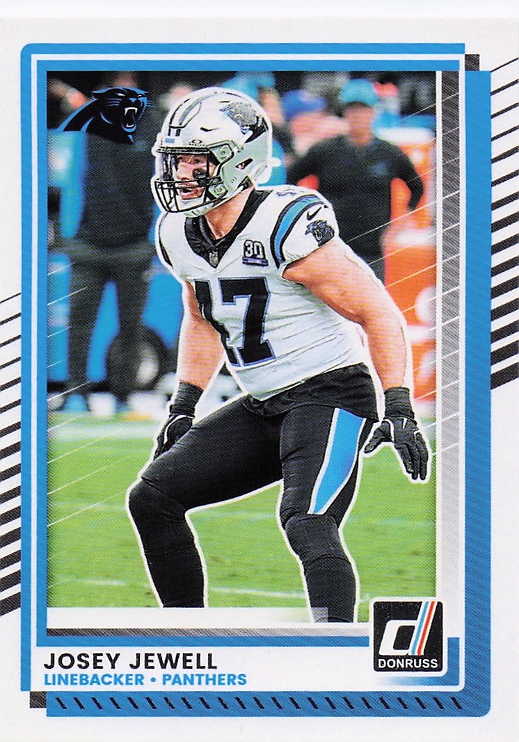 2025 Panini America, Inc. DONRUSS FOOTBALL 13EEN JOSEY JEWELL #269 PANTHERS