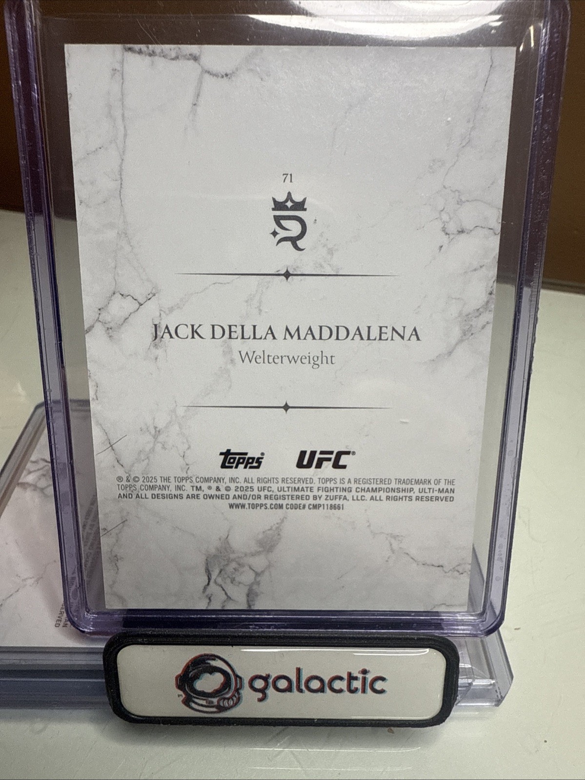 2025 Topps Royalty UFC Jack Della Maddalena Green Foil /5🔥