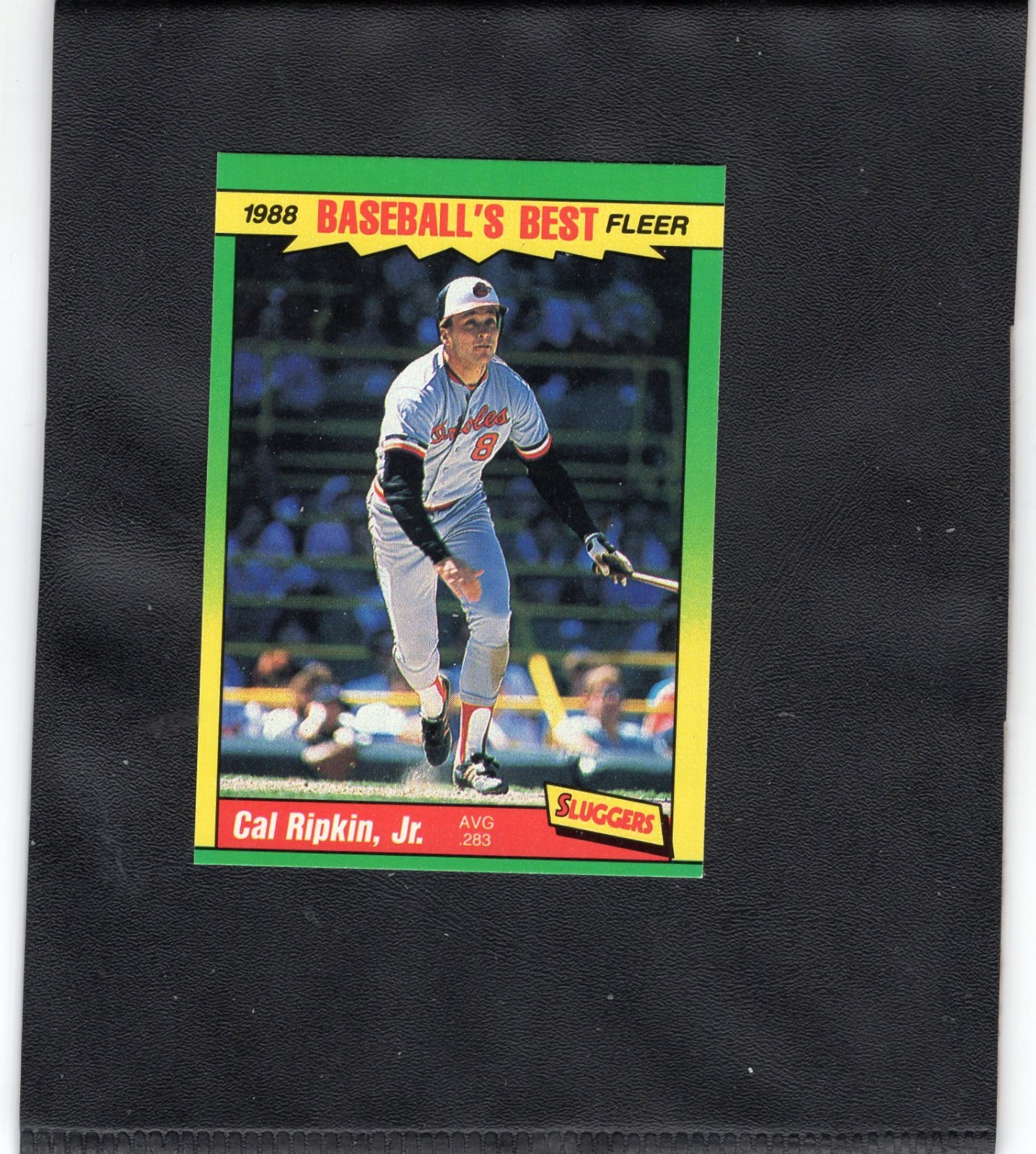 CAL RIPKEN JR 1988 Fleer ERROR Baseball Card #34 Front Spelled Incorrectly LQQK