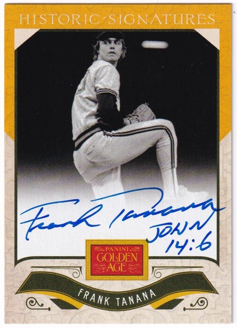 2012 Panini Golden Age Historic Signatures Frank Tanana Autograph Card #FT