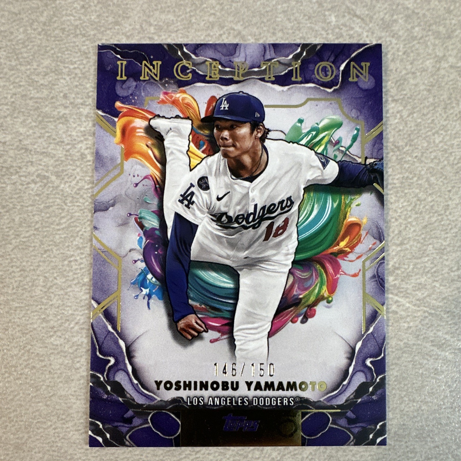 Topps Inception 2025 Yoshinobu Yamamoto Dodgers #85 Serial #146/150