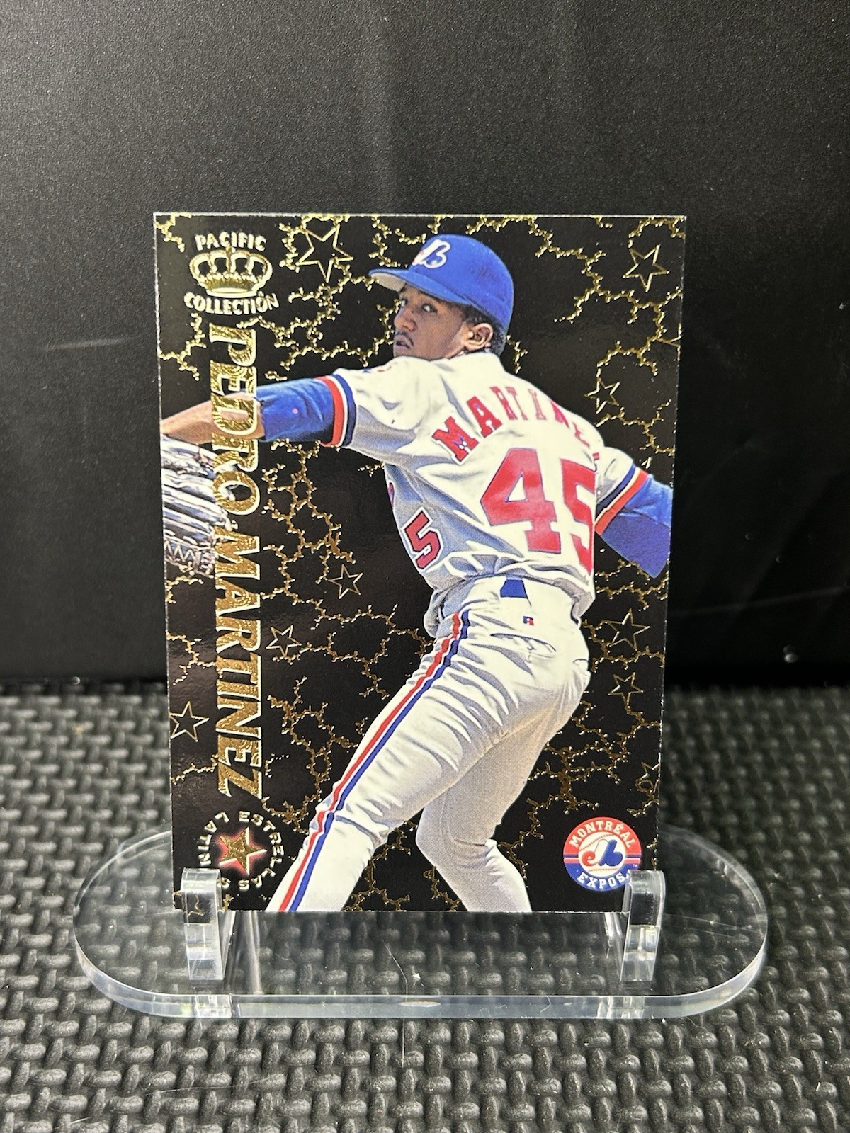 1996 Pacific Crown Collection – Estrellas Latinas Pedro Martinez #EL-9