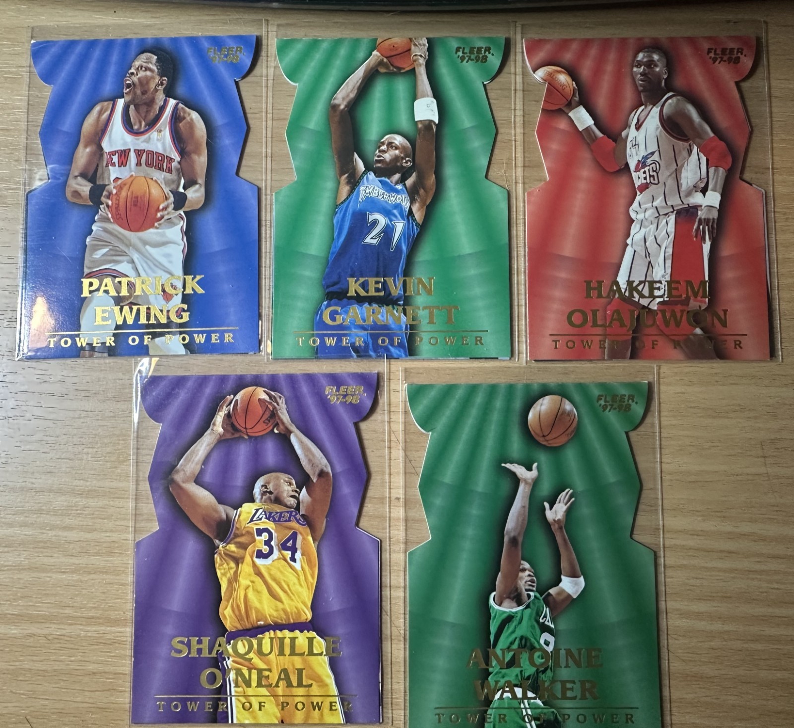 1997-98 Fleer/Flair Inserts Hardwood Leaders – Tower Of Power – Rookie Rewind ++