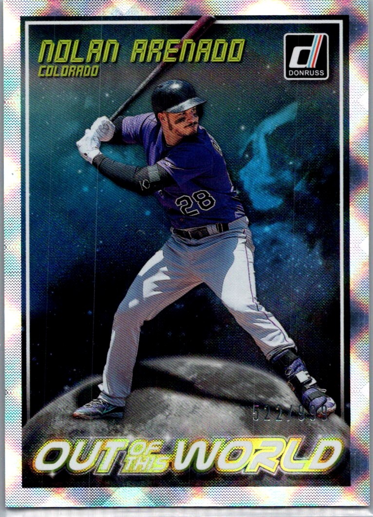 2018 Donruss Nolan Arenado Out of This World /999 Colorado Rockies #OW10